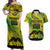 Cook Islands Marathon 2025-Pursuit in Paradise Couples Matching Off Shoulder Maxi Dress and Hawaiian Shirt Special Edition