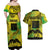 Cook Islands Marathon 2025-Pursuit in Paradise Couples Matching Off Shoulder Maxi Dress and Hawaiian Shirt Special Edition