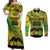 Cook Islands Marathon 2025-Pursuit in Paradise Couples Matching Off Shoulder Maxi Dress and Long Sleeve Button Shirt Special Edition