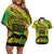 Cook Islands Marathon 2025-Pursuit in Paradise Couples Matching Off Shoulder Short Dress and Hawaiian Shirt Special Edition