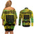 Cook Islands Marathon 2025-Pursuit in Paradise Couples Matching Off Shoulder Short Dress and Long Sleeve Button Shirt Special Edition