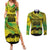 Cook Islands Marathon 2025-Pursuit in Paradise Couples Matching Summer Maxi Dress and Long Sleeve Button Shirt Special Edition