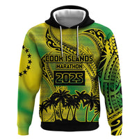 Cook Islands Marathon 2025-Pursuit in Paradise Hoodie Special Edition LT03 Pullover Hoodie Yellow-Green - Polynesian Pride