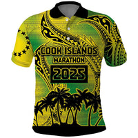 Cook Islands Marathon 2025-Pursuit in Paradise Polo Shirt Special Edition LT03 Yellow-Green - Polynesian Pride