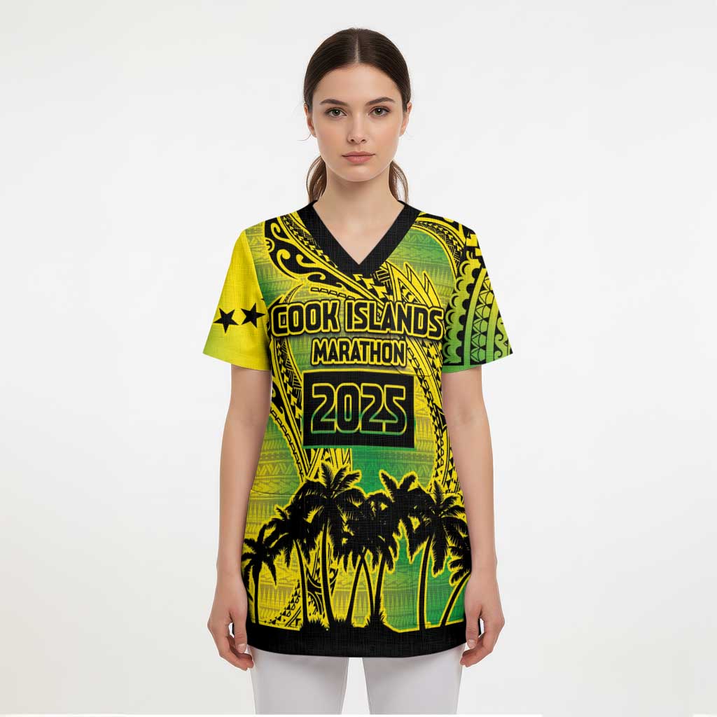 Cook Islands Marathon 2025-Pursuit in Paradise Scrub Top Special Edition LT03 - Polynesian Pride