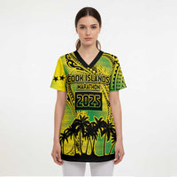 Cook Islands Marathon 2025-Pursuit in Paradise Scrub Top Special Edition LT03 - Polynesian Pride