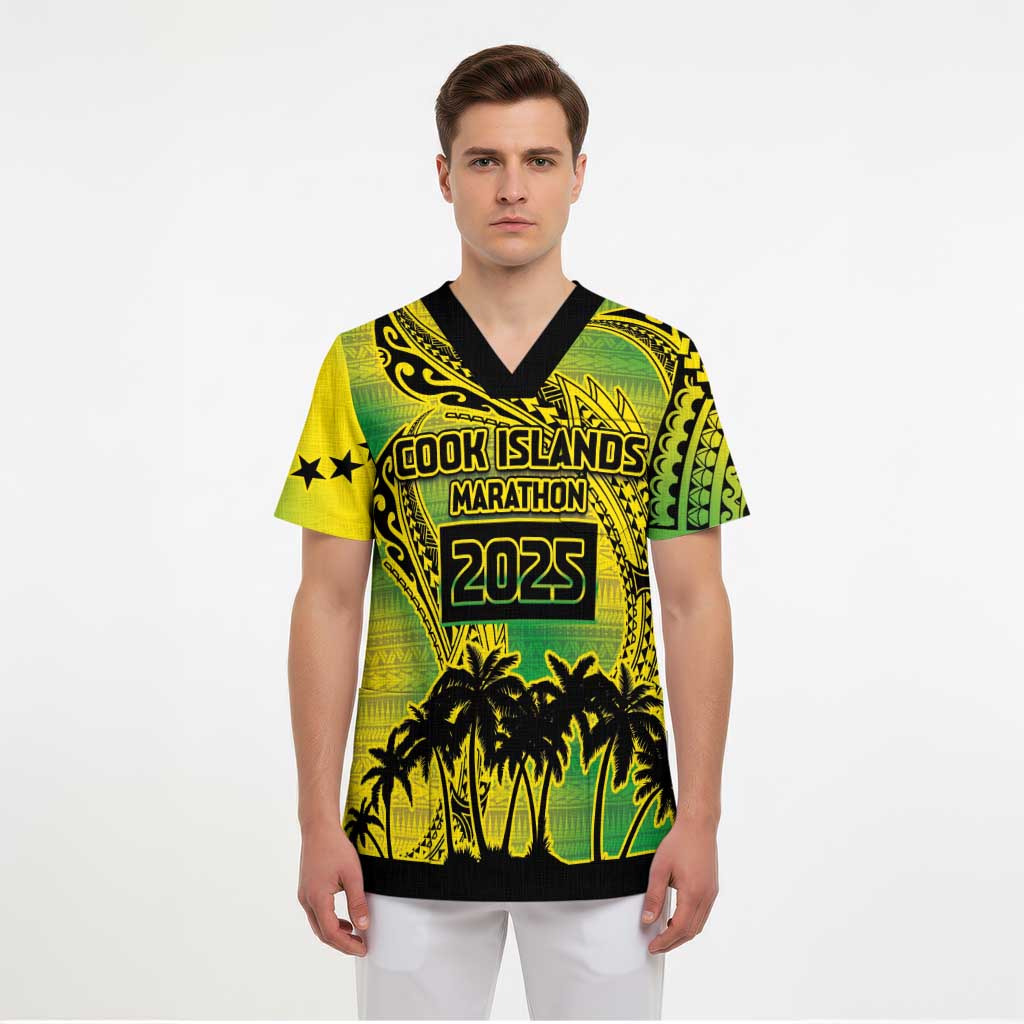 Cook Islands Marathon 2025-Pursuit in Paradise Scrub Top Special Edition LT03 - Polynesian Pride