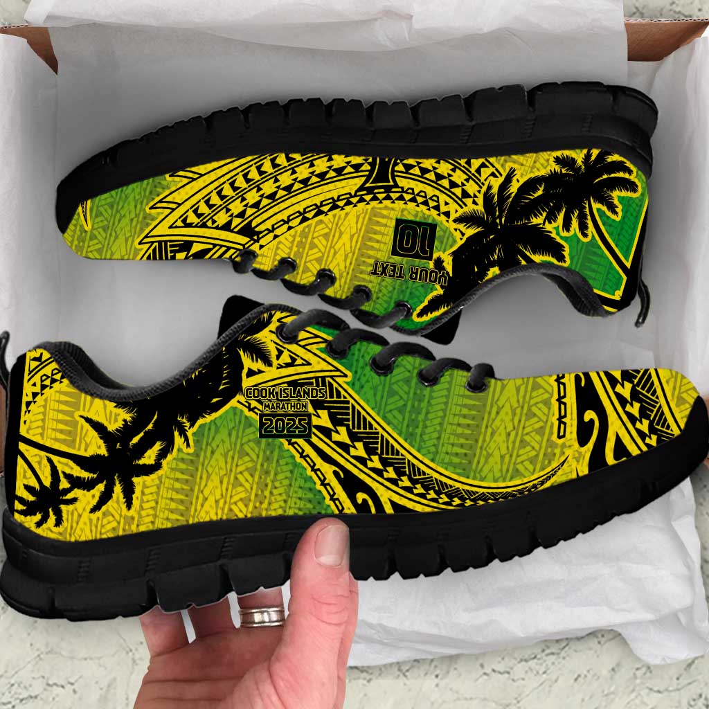 Cook Islands Marathon 2025-Pursuit in Paradise Sneakers Special Edition LT03 Yellow-Green - Polynesian Pride