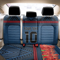 Custom Toa Samoa Rugby Back Car Seat Cover Samoan Warrior Ula Fala Tribal Pattern LT03 - Polynesian Pride
