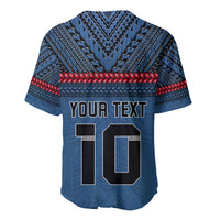 Custom Toa Samoa Rugby Baseball Jersey Samoan Warrior Ula Fala Tribal Pattern LT03 - Polynesian Pride
