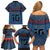 Custom Toa Samoa Rugby Family Matching Off Shoulder Short Dress and Hawaiian Shirt Samoan Warrior Ula Fala Tribal Pattern LT03