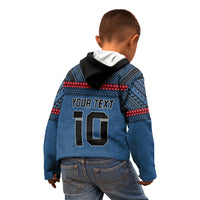 Custom Toa Samoa Rugby Kid Hoodie Samoan Warrior Ula Fala Tribal Pattern LT03 - Polynesian Pride