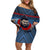 Custom Toa Samoa Rugby Off Shoulder Short Dress Samoan Warrior Ula Fala Tribal Pattern LT03