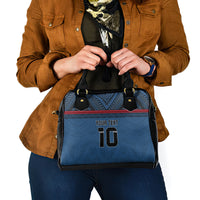 Custom Toa Samoa Rugby Shoulder Handbag Samoan Warrior Ula Fala Tribal Pattern LT03 - Polynesian Pride