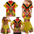 Custom Papua New Guinea Rugby Family Matching Mermaid Dress and Hawaiian Shirt Bird of Paradise and Hibiscus Polynesian Pattern Yellow Color LT03