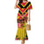 Custom Papua New Guinea Rugby Family Matching Mermaid Dress and Hawaiian Shirt Bird of Paradise and Hibiscus Polynesian Pattern Yellow Color LT03