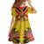 Custom Papua New Guinea Rugby Family Matching Summer Maxi Dress and Hawaiian Shirt Bird of Paradise and Hibiscus Polynesian Pattern Yellow Color LT03