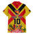 Custom Papua New Guinea Rugby Family Matching Summer Maxi Dress and Hawaiian Shirt Bird of Paradise and Hibiscus Polynesian Pattern Yellow Color LT03