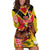 Custom Papua New Guinea Rugby Hoodie Dress Bird of Paradise and Hibiscus Polynesian Pattern Yellow Color LT03