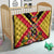 Custom Papua New Guinea Rugby Quilt Bird of Paradise and Hibiscus Polynesian Pattern Yellow Color