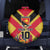 Custom Papua New Guinea Rugby Spare Tire Cover Bird of Paradise and Hibiscus Polynesian Pattern Yellow Color