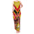 Custom Papua New Guinea Rugby Tank Maxi Dress Bird of Paradise and Hibiscus Polynesian Pattern Yellow Color LT03