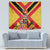 Custom Papua New Guinea Rugby Tapestry Bird of Paradise and Hibiscus Polynesian Pattern Yellow Color