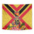 Custom Papua New Guinea Rugby Tapestry Bird of Paradise and Hibiscus Polynesian Pattern Yellow Color