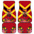 Custom Papua New Guinea Rugby Car Mats Bird of Paradise and Hibiscus Polynesian Pattern Red Color