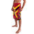 Custom Papua New Guinea Rugby Lavalava Bird of Paradise and Hibiscus Polynesian Pattern Red Color LT03