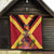 Custom Papua New Guinea Rugby Quilt Bird of Paradise and Hibiscus Polynesian Pattern Red Color