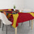 Custom Papua New Guinea Rugby Tablecloth Bird of Paradise and Hibiscus Polynesian Pattern Red Color