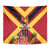 Custom Papua New Guinea Rugby Tapestry Bird of Paradise and Hibiscus Polynesian Pattern Red Color