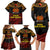 Papua New Guinea Bird-of-Paradise Family Matching Long Sleeve Bodycon Dress and Hawaiian Shirt Coat of Arms and Tribal Patterns LT03 - Polynesian Pride