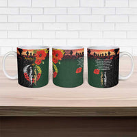 New Zealand and Australia ANZAC Day Ceramic Mug Lest We Forget Indigenous and Maori Pattern LT03 - Polynesian Pride