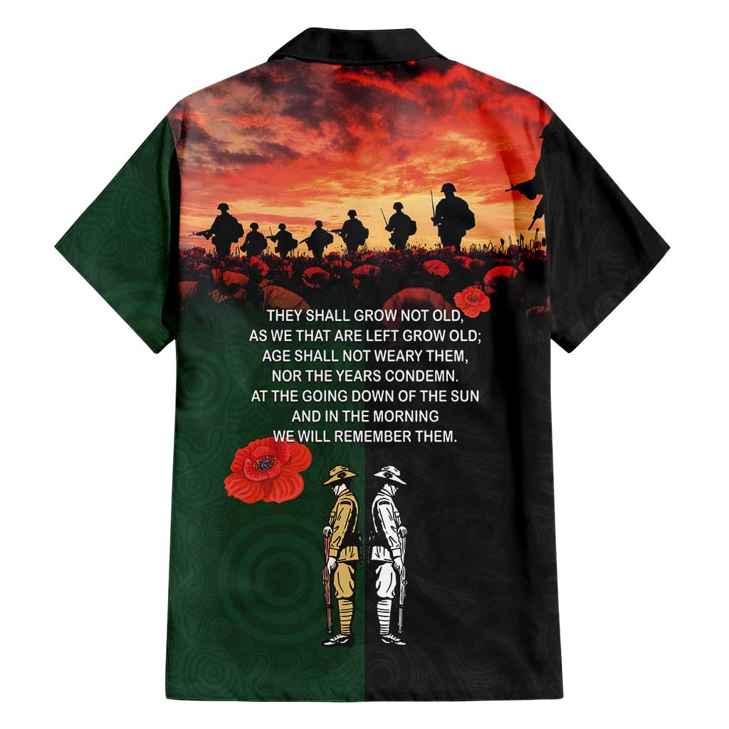 New Zealand and Australia ANZAC Day Hawaiian Shirt Lest We Forget Indigenous and Maori Pattern LT03 - Polynesian Pride