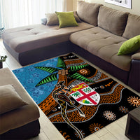 Fiji and Australia Area Rug Fijian and Aboriginal mix Culture LT03 - Polynesian Pride