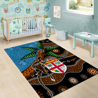 Fiji and Australia Area Rug Fijian and Aboriginal mix Culture LT03 - Polynesian Pride