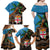 Fiji and Australia Family Matching Off Shoulder Maxi Dress and Hawaiian Shirt Fijian and Aboriginal mix Culture