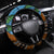 Fiji and Australia Steering Wheel Cover Fijian and Aboriginal mix Culture