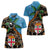 Fiji and Australia Women Polo Shirt Fijian and Aboriginal mix Culture