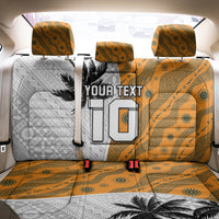 Custom Fiji and Australia Rugby Back Car Seat Cover Tapa Mix Aboriginal Pattern Half Style LT03 - Polynesian Pride