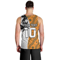 Custom Fiji and Australia Rugby Men Tank Top Tapa Mix Aboriginal Pattern Half Style LT03 - Polynesian Pride