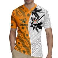 Custom Fiji and Australia Rugby Rugby Jersey Tapa Mix Aboriginal Pattern Half Style LT03 - Polynesian Pride