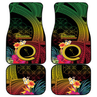 Vanuatu Independence Day Car Mats Sand Drawing Melanesian Vibes LT03 - Polynesian Pride