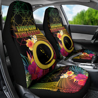 Vanuatu Independence Day Car Seat Cover Sand Drawing Melanesian Vibes LT03 - Polynesian Pride