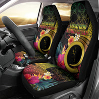 Vanuatu Independence Day Car Seat Cover Sand Drawing Melanesian Vibes LT03 - Polynesian Pride
