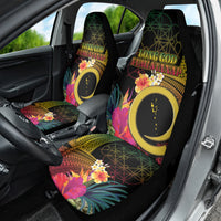 Vanuatu Independence Day Car Seat Cover Sand Drawing Melanesian Vibes LT03 - Polynesian Pride
