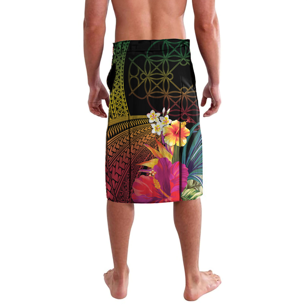 Vanuatu Independence Day Lavalava Sand Drawing Melanesian Vibes LT03 - Polynesian Pride