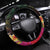 Vanuatu Independence Day Steering Wheel Cover Sand Drawing Melanesian Vibes